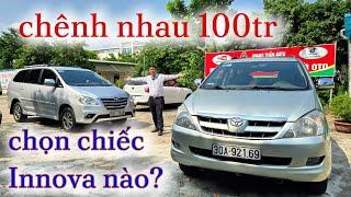 Bộ đôi Toyota Innova 2007 và 2015 số sàn | Chênh nhau 100tr các bác chọn xe nào?