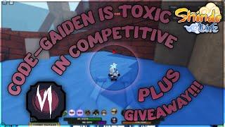 CODE-GAIDEN IS SO TOXIC IN COMPETITIVE + GIVEAWAY | Shindo Life