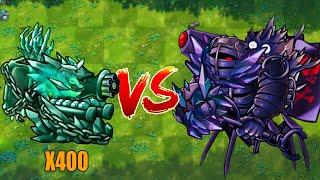PVZ 1 Fusion 2.3 Challenge!! 400 Plants Fusion VS 400 Obsidian Gargantuar - Who Will Win?