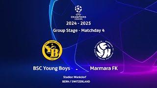 24-25 UCL Matchday 04: Young Boys 0-1 Marmara FK