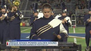 Blind band member's unique senses power Teays Valley's Golden Sound