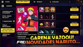 URGENTE!! PARCERIA NARUTO ITENS? ATUALIZAÇÃO, CUBO GRÁTIS, MELHOR PARCERIA - NOVIDADES FREE FIRE