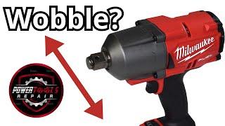 Milwaukee 3/4 nut gun full tear down and anvil replacement wobble anvil problem repair