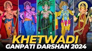 2024 Khetwadi Ganpati Bappa Darshan | Ganesh Chaturthi Special | Iconic Khetwadi Ganpati Idols 2024