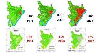 Mapping Ecosystem Service Value (ESV) using ArcGIS