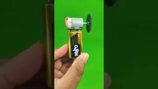 DIY Knife Sharpener from Battery & Motor! #diy #diycrafts