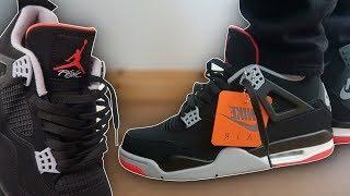 How To Lace Jordan 4 Breds (4 Ways w/ ON FEET) | Featuring 'Breds 2019' (THE BEST WAY!)