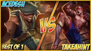 AceDesu VS TakeAHint (Short) - League of Legends Lee Sin 1v1 - AceDesu