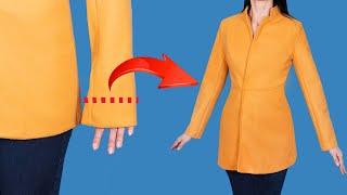 How to shorten coat sleeves without going to the tailor - easy and quick way!