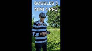 COME USARE I GOGGLES 3 CON MINI 4 PRO IN FPV #shorts