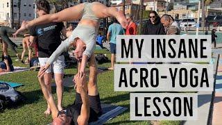 I Tried Acro-Yoga with Pros at Muscle Beach and Here's What Happened