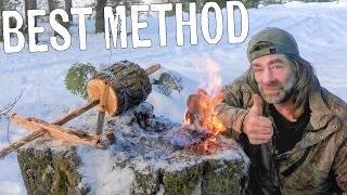 Easiest Bushcraft Fire Starting Method | Pump Drill