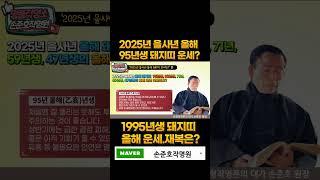 2025년 95년생 돼지띠 운세 보는 법! 손준호 작명소가 알려주는1995년  돼지띠생 신수 운세 정리 [명품작명TV] #서초구 작명소 #강남구 작명소