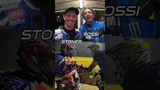 VIDEO OF THE YEAR Valentino Rossi and Casey Stoner Ride Together with Flat Track Bike in MotoRanch