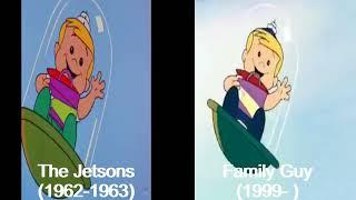 The Jetsons Vs Family Guy Side By Side