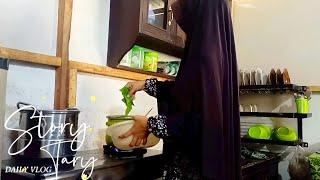 DAILY VLOG || Masak Sambil Menikmati Suasana Hujan Deras️️||Dapur Dinding Grc 