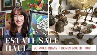 HUGE Estate Sale Haul | What Sold on Etsy | Antique Booth Tour