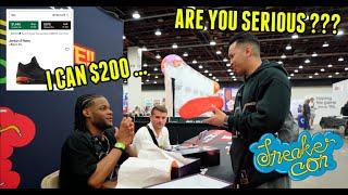 WORST LOWBALLING EVER !!! $10,000 CASHED OUT AT SNEAKERCON DETROIT