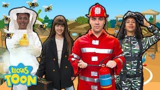 NOS CONVERTIMOS EN ADULTOS Y ELEGIMOS PROFESIONES / DIBUJOS ANIMADOS SOBRE PROFESIONES PARA NIÑOS