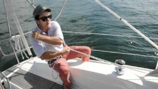 Bavaria 32 Cruiser - Furling in the jib - www.theboatbrokerage.com.au