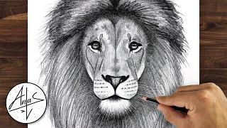 How To Draw A LION Face Realistic | Drawing Tutorial step by step