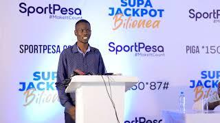 SportPesa Mshindi wa Supa Jackpot | David Mwenge Nyantora