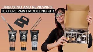 Step-by-Step Texture Paint Kit Unboxing with Angela Yang | First Impressions & Tips!