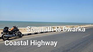 Coastal Highway   Somnath to Dwarka. Solo Ride. Awesome Roads Credit - @MakeMyTripOfficial Thanks