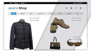 create a website using html and css in hindi | ecommerce website for beginners with source code