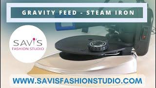 Gravity Feed Steam Iron for professional sewing - setting up and using tutorial