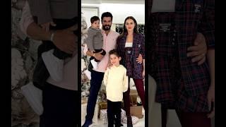 Burak & Fahriye with Both Sons ️#love #burakozcivit #family #fahriyeevcen #shorts #turkey #edit