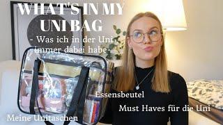 WHAT'S IN MY UNI BAG I Uni Must-Haves, Unitasche, Organisation, Essensvorbereitung I Kathamariie