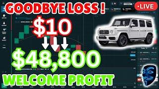 PROFIT $10 TO $48,800 TRADING QUOTEX LIVE 2024| NO LOSS BINARY OPTIONS TRADING STRATEGY TUTORIAL