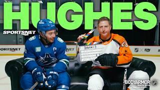 Quinn Hughes Has A Competitive Family | On The Couch With Colby