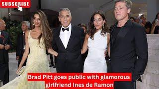 Brad Pitt goes public with glamorous girlfriend Ines de Ramon #bradpitt #inesderamon #angelinajolie