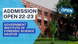 Addmission open 2022-23! Government Institute of Forensic Science! Forensic science! Cyber Forensic!