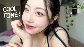 Karina Cool Tone Makeup, K-idol makeup tricks, Muzigae Mansion Unbox