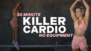 30 MIN KILLER CARDIO WORKOUT | HIIT | No Equipment | With Repeat | Super Sweaty