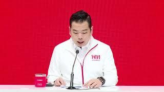 พรรคเพื่อไทยแถลงข่าวโดย พายุ เนื่องจํานงค์  รองโฆษกพรรคเพื่อไทย