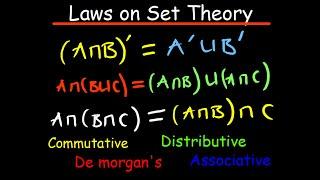 Laws on Set Theory