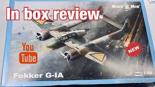 Mikromir 1/48 Fokker G1A In Box Review