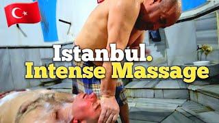 I CAN TAKE IT! INTENSE TURKISH HAMAM Strong Massage & Foam Bath (ASMR) Istanbul, Turkey 