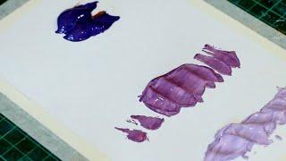 یکی از تکنیک های محو کردن اکرولیک / acrylic painting tutorial