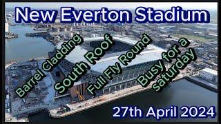 New Everton FC Stadium - Bramley Moore Dock - 27th April - A lot going on - good look around #efc