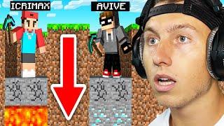 MINECRAFT aber NUR NACH UNTEN bauen