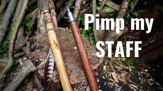 Pimp My Staff- Walking Stick Maintenance, Decoration and Optimisation- Alpine Ferrule, Burn Designs