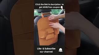 Car Seat Storage Bag – Durable Linen Lateral Organizer