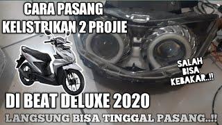 CARA PASANG KELISTRIKAN PROJIE DI BEAT DELUXE 2020 || LANGSUNG BISA #carapasang #projie #beatdeluxe