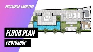 Rendering architectural plan