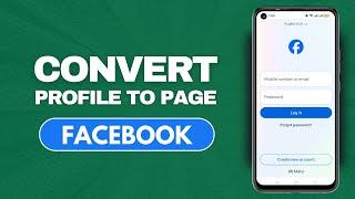 How To Convert Facebook Account To Facebook Page (Full Guide) | How To Use Facebook